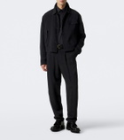 Giorgio Armani Pleated jacquard straight pants