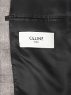 CELINE - Prince of Wales Checked Wool and Cashmere-Blend Blazer - Gray