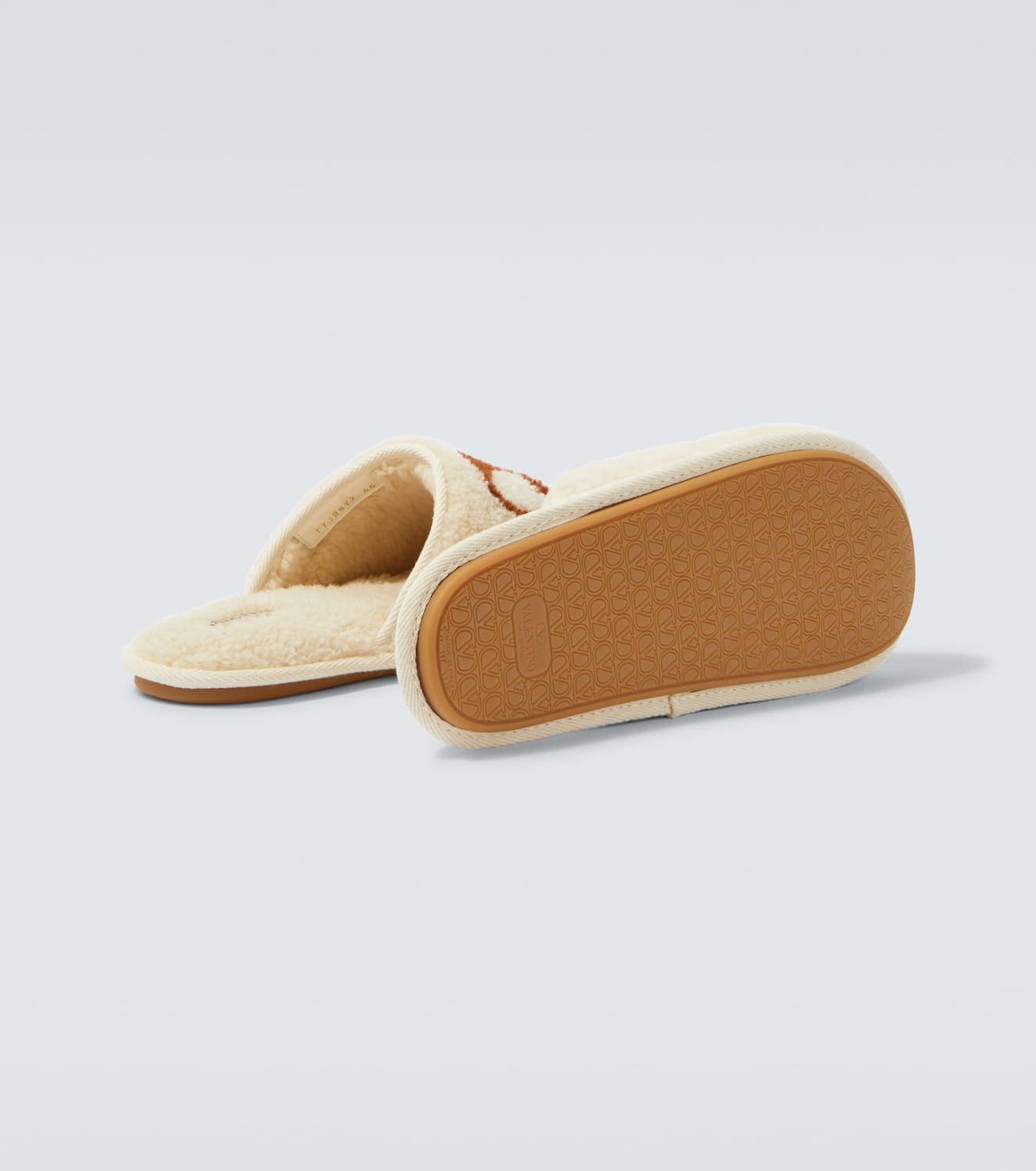 Valentino Garavani VLogo shearling slippers