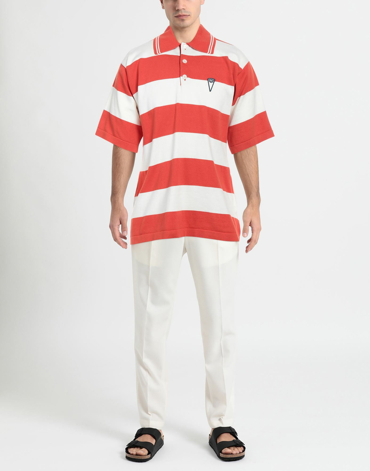 Kenzo Mens Polo shirt in Orange