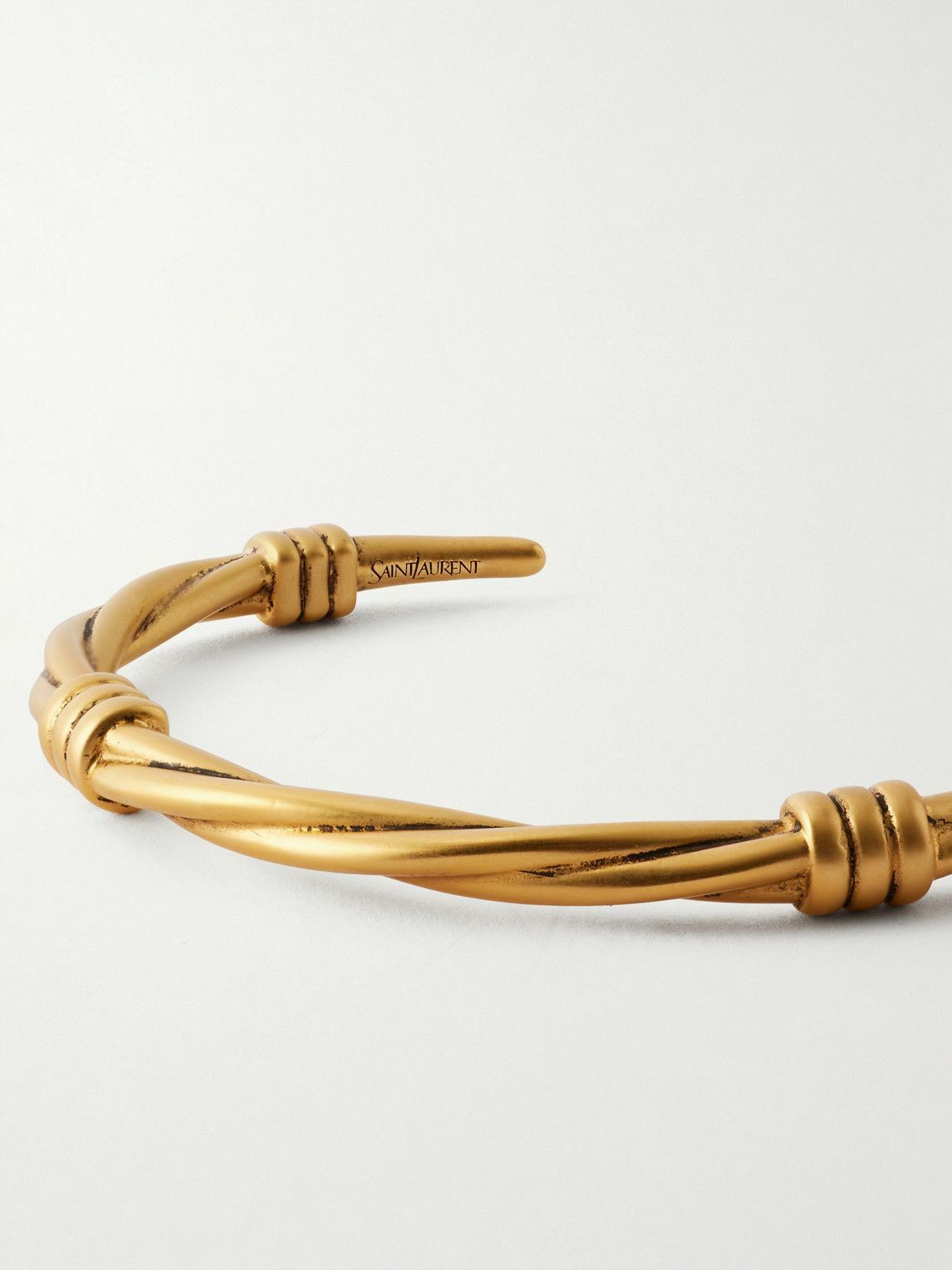 SAINT LAURENT - Gold-Tone Cuff - Gold