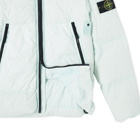 Stone Island Men's Garment Dyed Crinkle Reps Hooded Down Jacket in Mint