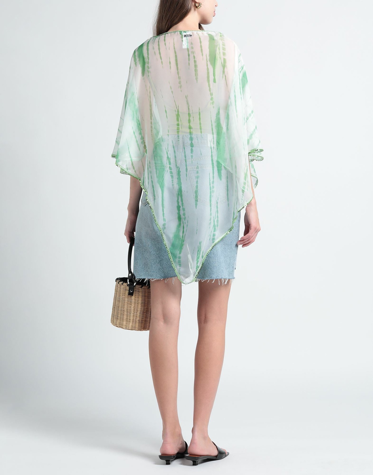 Jijil Womens Cape in Green