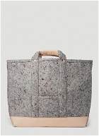 Recycled Felt Tote Bag in Grey