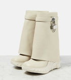 Givenchy Shark Lock leather ankle boots