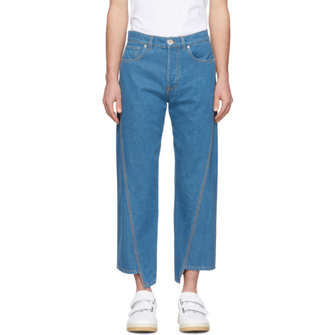 Photo: Lanvin Blue Twisted Seam Jeans