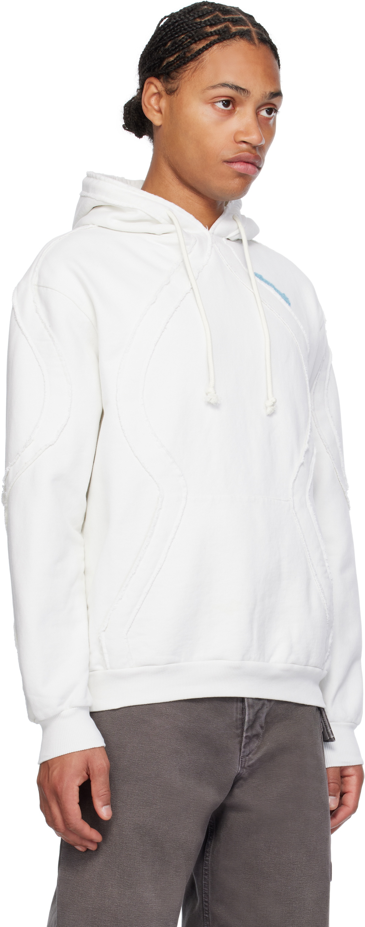 BLUEMARBLE White Drawstring Hoodie