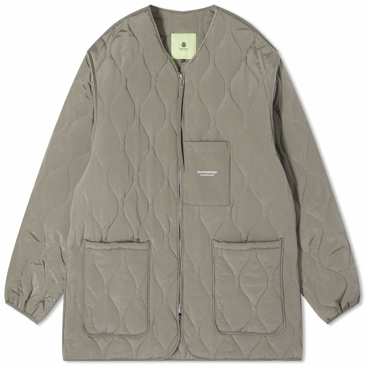 New Amsterdam Surf Association Men's Current Liner Jacket in Taupe