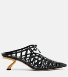 Ferragamo Cirry leather mules