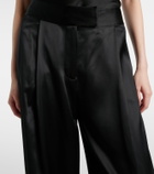 The Sei High-rise silk wide-leg pants