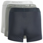 SKIMS Men's Cotton Boxer Brief 3" - 3-Pack in Gunmetal Multi