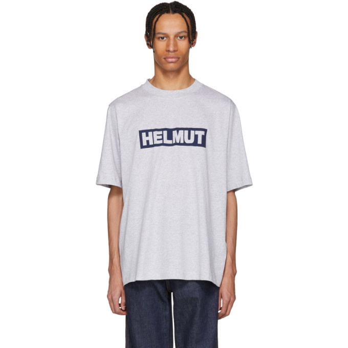 Photo: Helmut Lang Grey Tall Logo T-Shirt