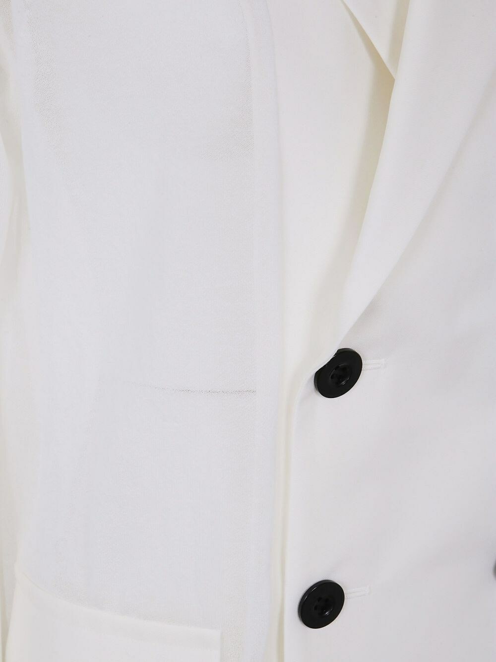 Sacai Suiting X Knit Jacket in White