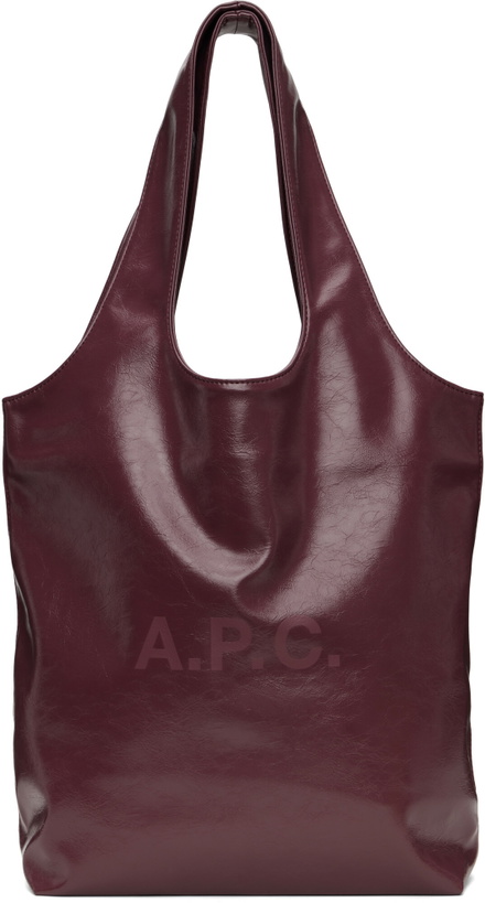 Photo: A.P.C. Burgundy Ninon Small Tote