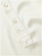 TOM FORD - Silk-Blend Satin Henley Pyjama Top - Neutrals