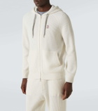 Brunello Cucinelli Ribbed-knit cashmere zip-up hoodie