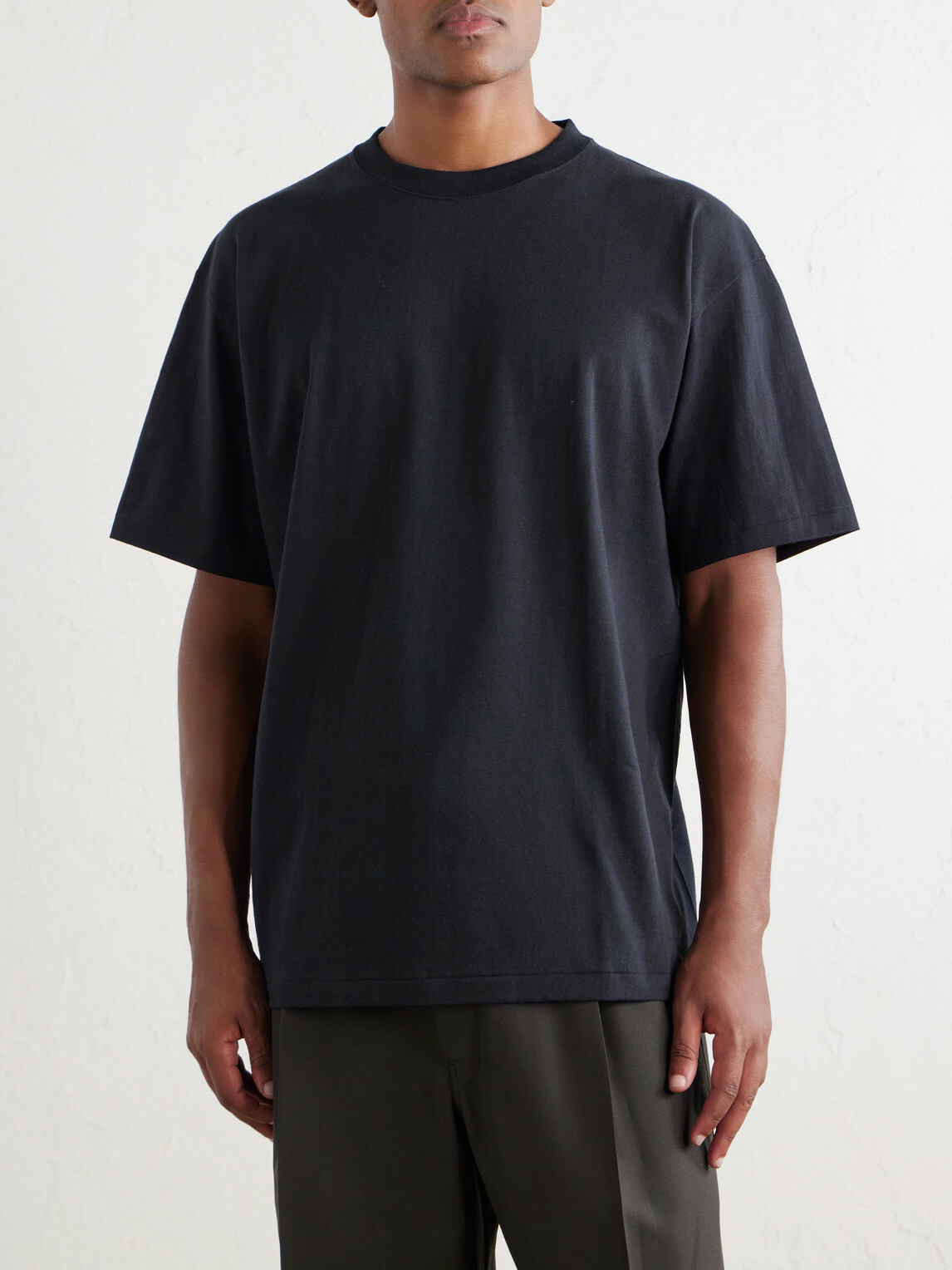 OrSlow - Cotton-Jersey T-Shirt - Black