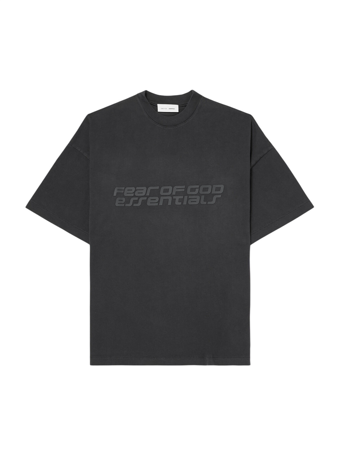 Fear of God ESSENTIALS Men's Spring Tab Crew Neck T-Shirt in Seal