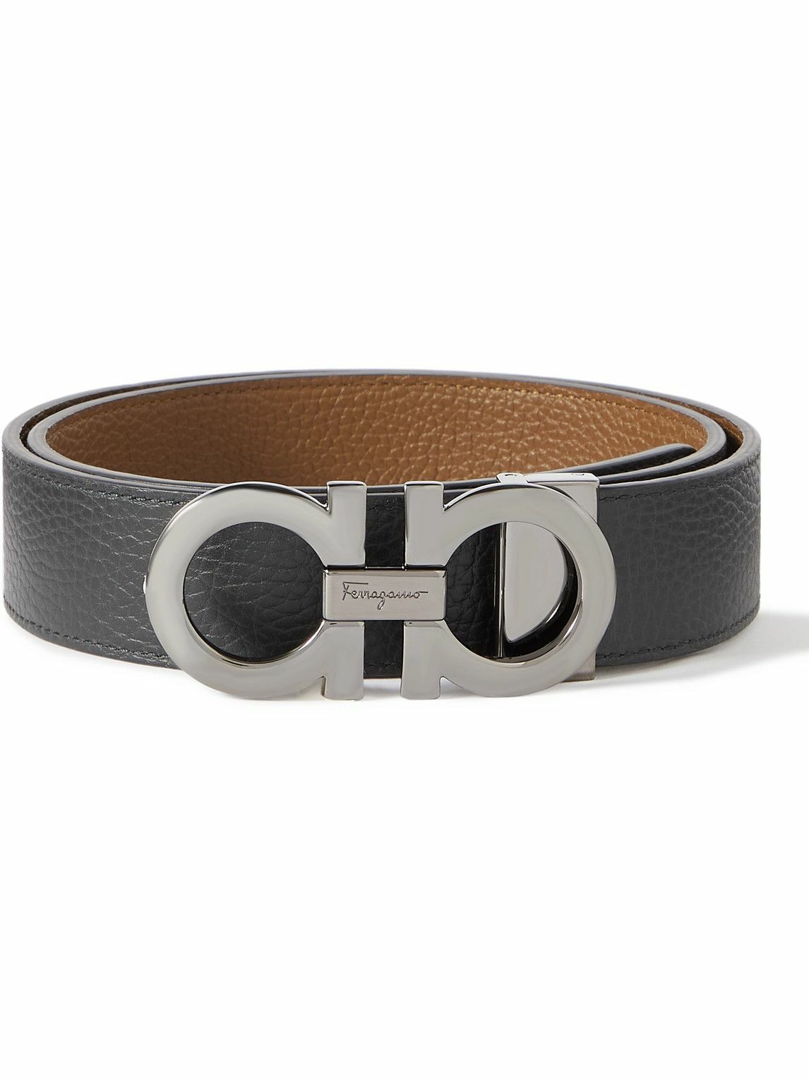 Ferragamo reversible discount pebbled belt