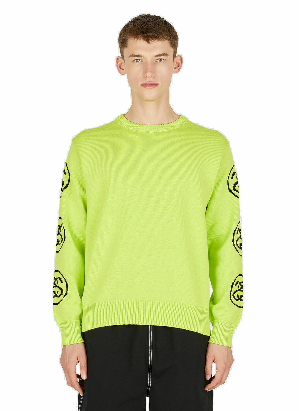 SS Link Sweater in Green Stussy