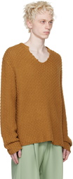 Stockholm (Surfboard) Club Brown V-Neck Sweater