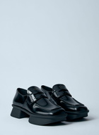 Prada Equal Brushed Leather Loafers