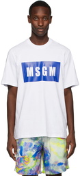 MSGM White Logo T-Shirt