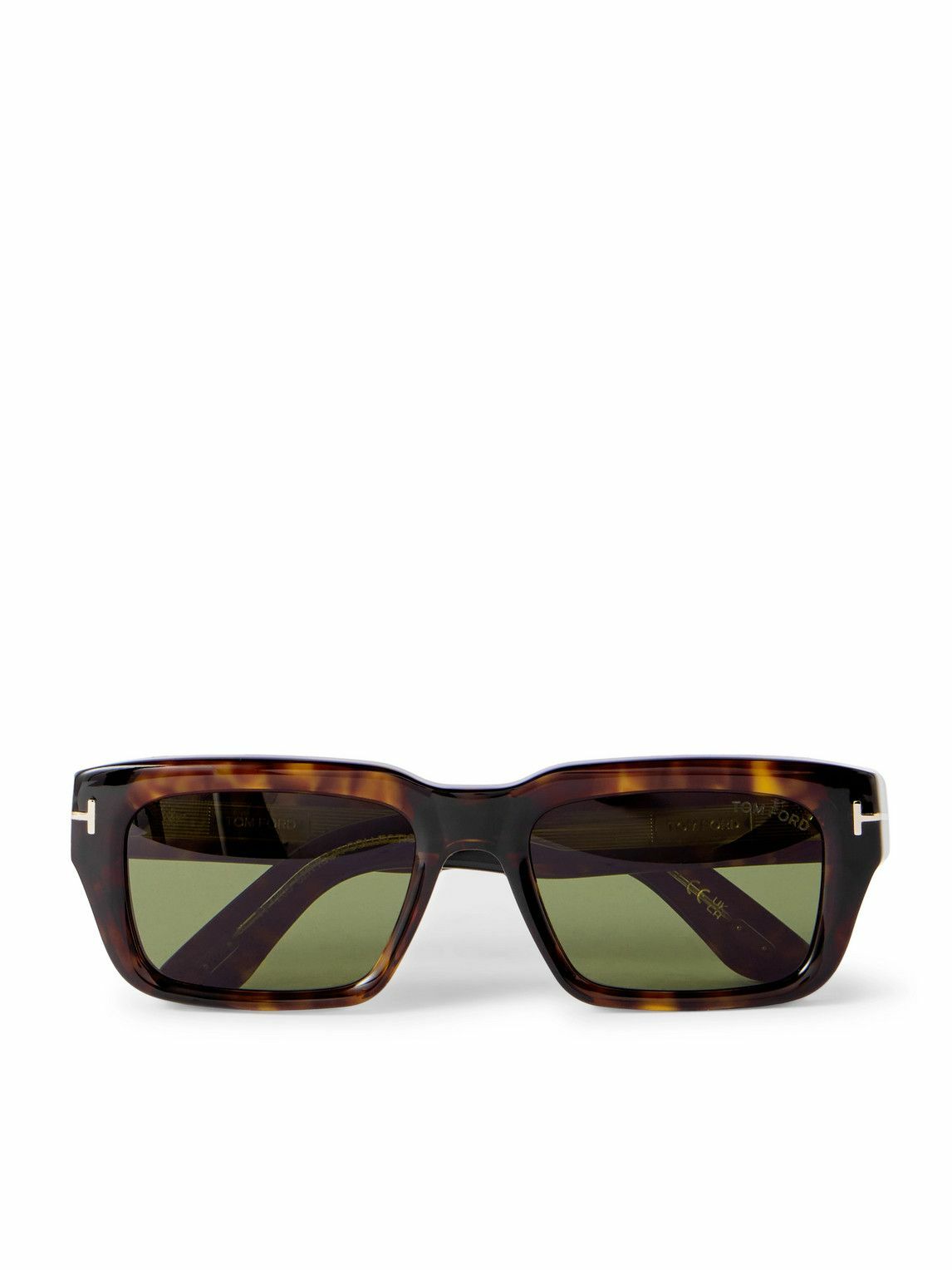 TOM FORD - Icon Rectangular-Frame Tortoiseshell Acetate Sunglasses