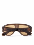 Jacques Marie Mage - Bandit Aviator-Style Acetate Sunglasses