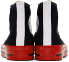 COMME des GARÇONS PLAY Black & Red Converse Edition PLAY Sneakers