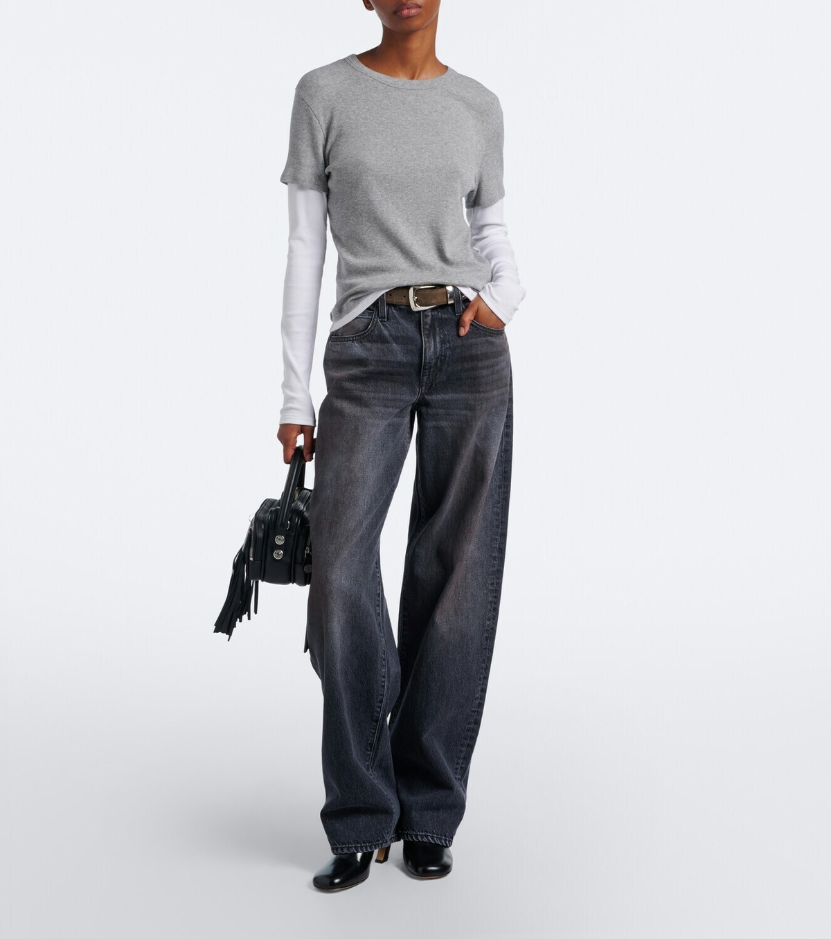 SLVRLAKE Hailey barrel-leg jeans