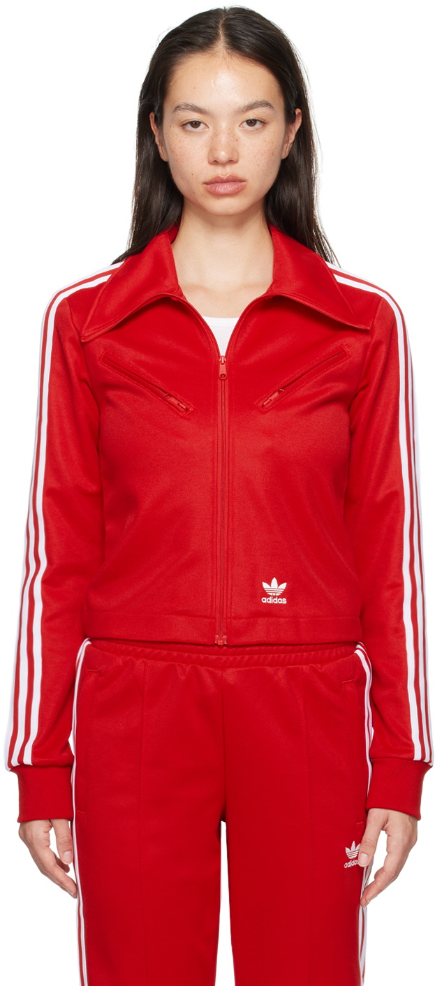 adidas Originals Red Montreal Track Top KNZ12 Track Jacket adidas Originals Red Montreal Track Top KNZ12 Track Jacket