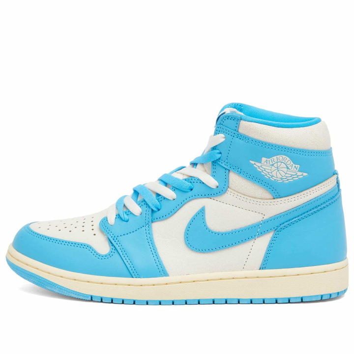 Photo: Air Jordan 1 Retro Hi OG RMSTD in Blue/Sail