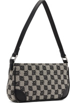 MISBHV Beige & Black Jacquard Monogram 90s Mini Bag