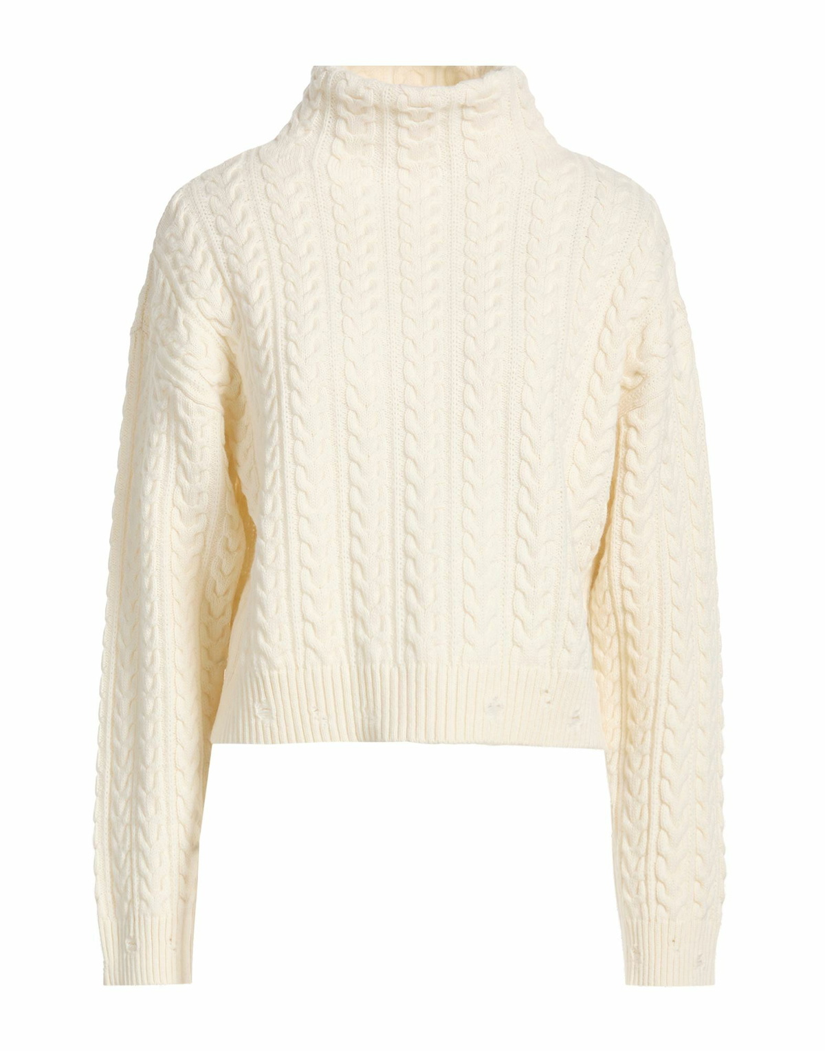 Laneus Womens Turtleneck Ivory
