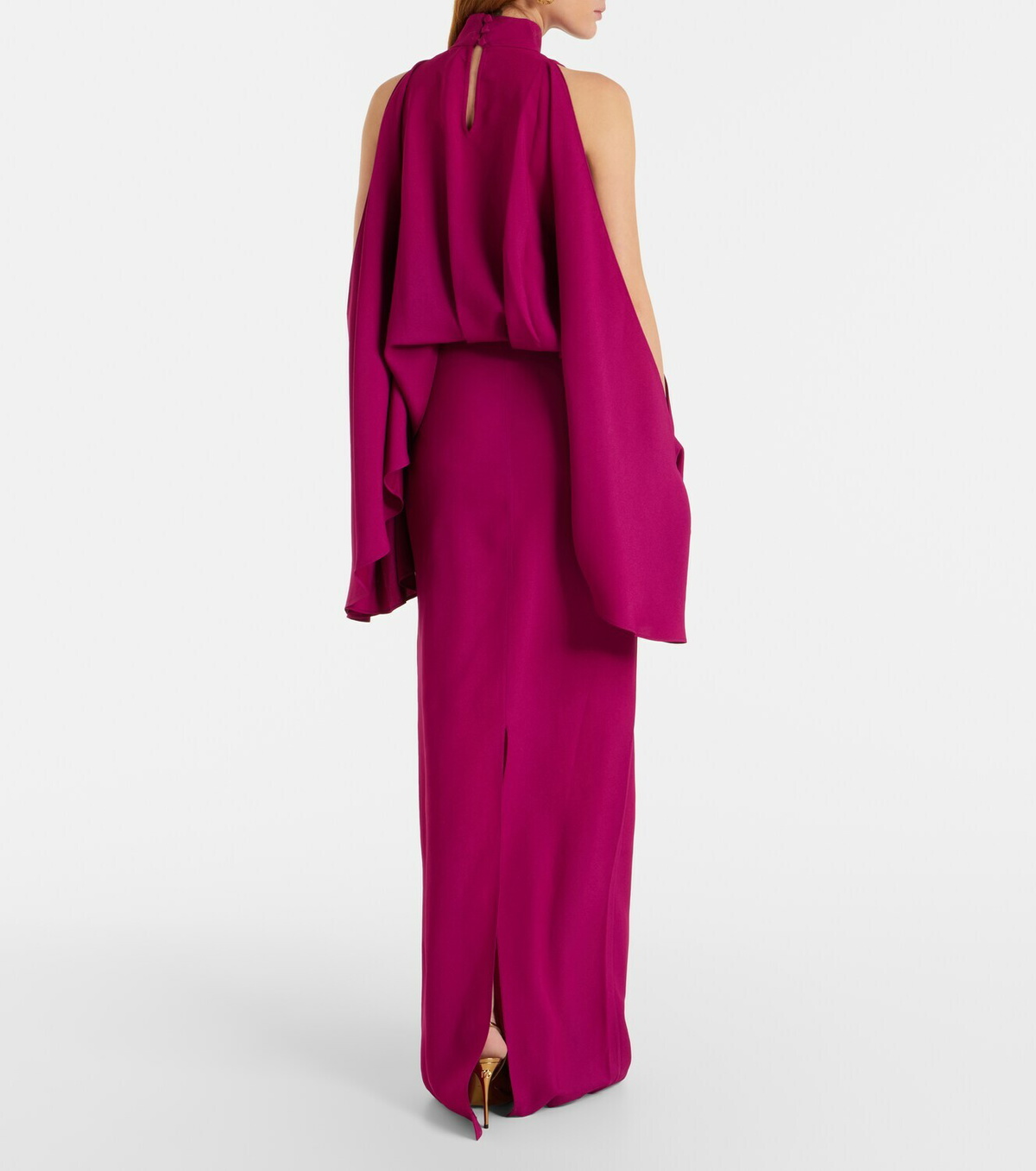 Taller Marmo Bacall draped crêpe gown