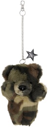 VAQUERA Khaki & Brown Camo Teddy Bear Keychain