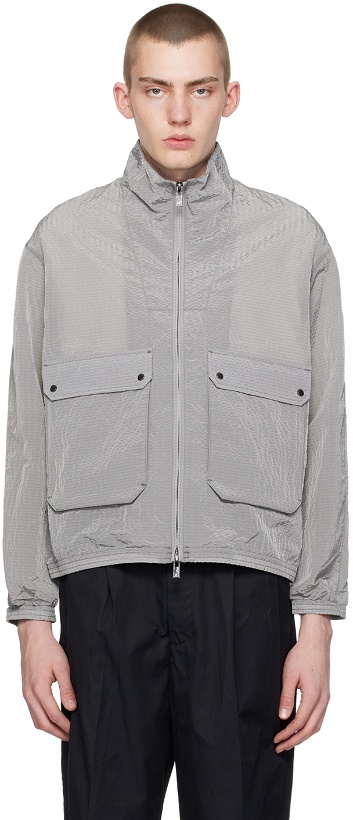 Photo: Emporio Armani Gray Textured Jacket