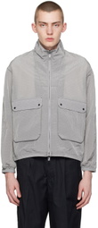 Emporio Armani Gray Textured Jacket