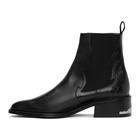 Toga Virilis Black Leather Chelsea Boots