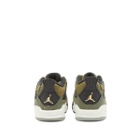 Air Jordan 4 Retro SE Craft TD Sneakers in Medium Olive/Pale Vanilla