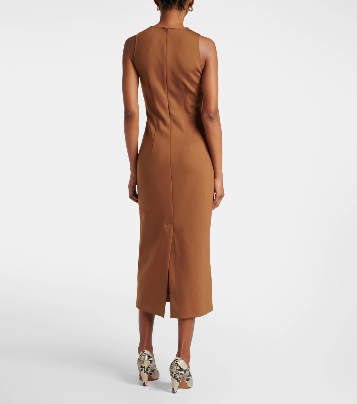 MAX MARA ワンピース Sevres jersey midi dress1012395 Sevres jersey midi dress in black - Max Mara | Mytheresa