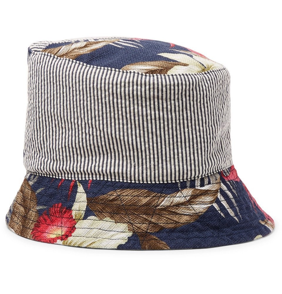 Photo: Engineered Garments - Patchwork Printed Cotton Bucket Hat - Multi