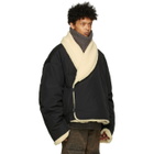A. A. Spectrum Black Mongolian Fleece Jacket
