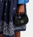 Miu Miu Wander Mini matelassé leather tote bag