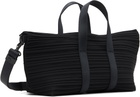 PLEATS PLEASE ISSEY MIYAKE Black Pleats Boston Bag
