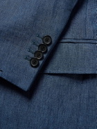 MP Massimo Piombo - Andy Unstructured Linen Suit Jacket - Blue