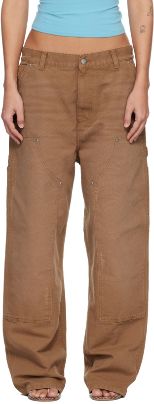 Photo: Carhartt Work In Progress Tan Brandon Double Knee Jeans