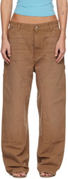 Carhartt Work In Progress Tan Brandon Double Knee Jeans