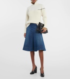 Victoria Beckham Double-collar wool sweater